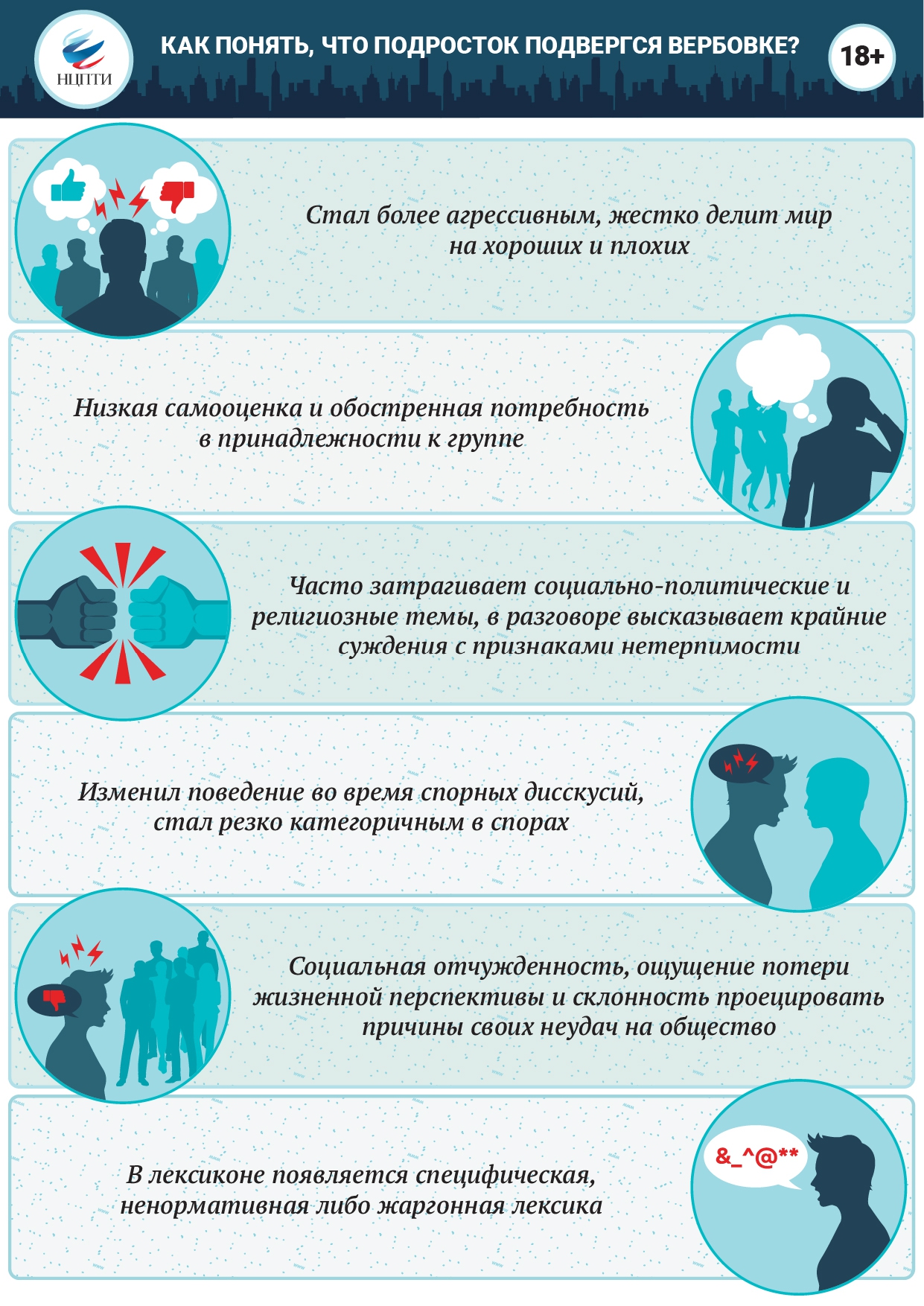 Как понять, что подросток подвергся вербовке?1