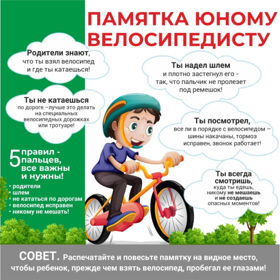 Правила поведения на дорогах для юных велосипедистов..